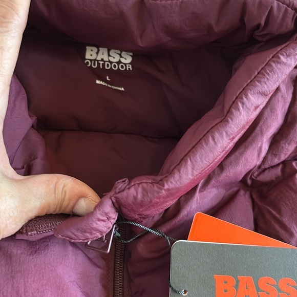 BASS OUTDOOR Women’s Puffer Vest – Quilted Gilet With Front Zipper, FIG Large - Picture 6 of 8